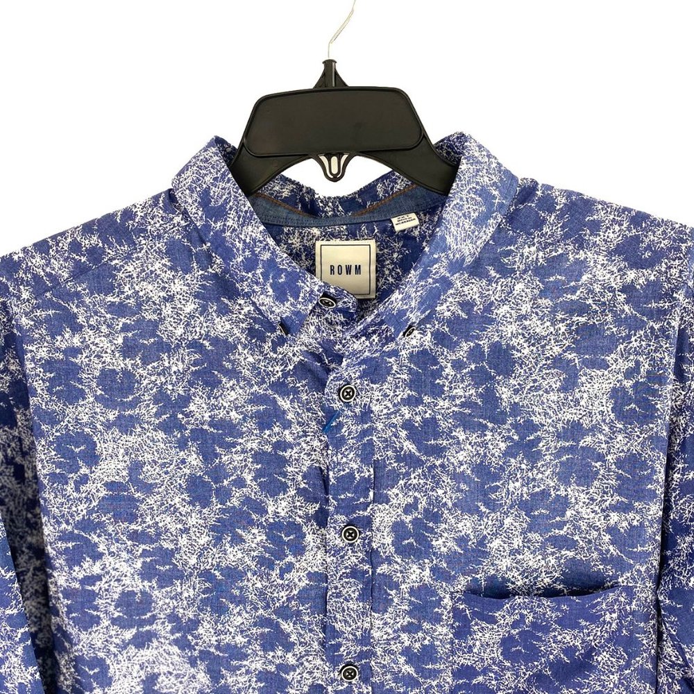 NWT Men's dusty blue button-up shirt